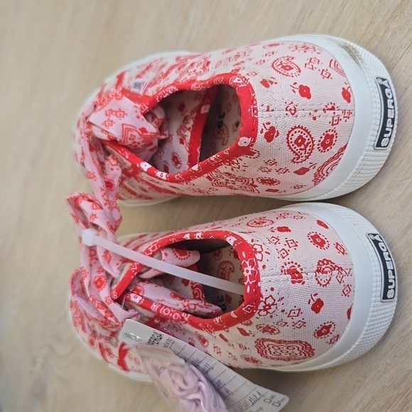 Superga Bandana Mix Sneakers Pink and Red NWT - Picture 7 of 13
